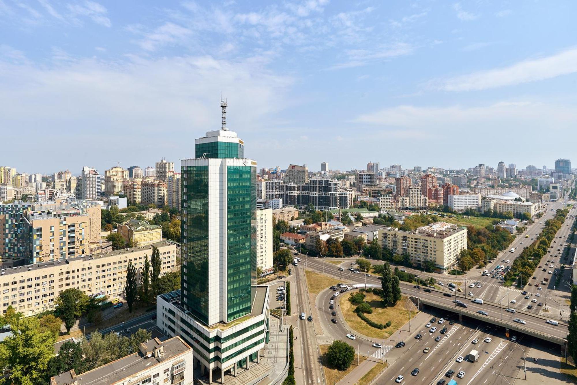 Apart Manhattan City Проспект Берестейський 11 Parking Kiev Bagian luar foto